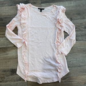 Banana Republic Light Pink Ruffle Top